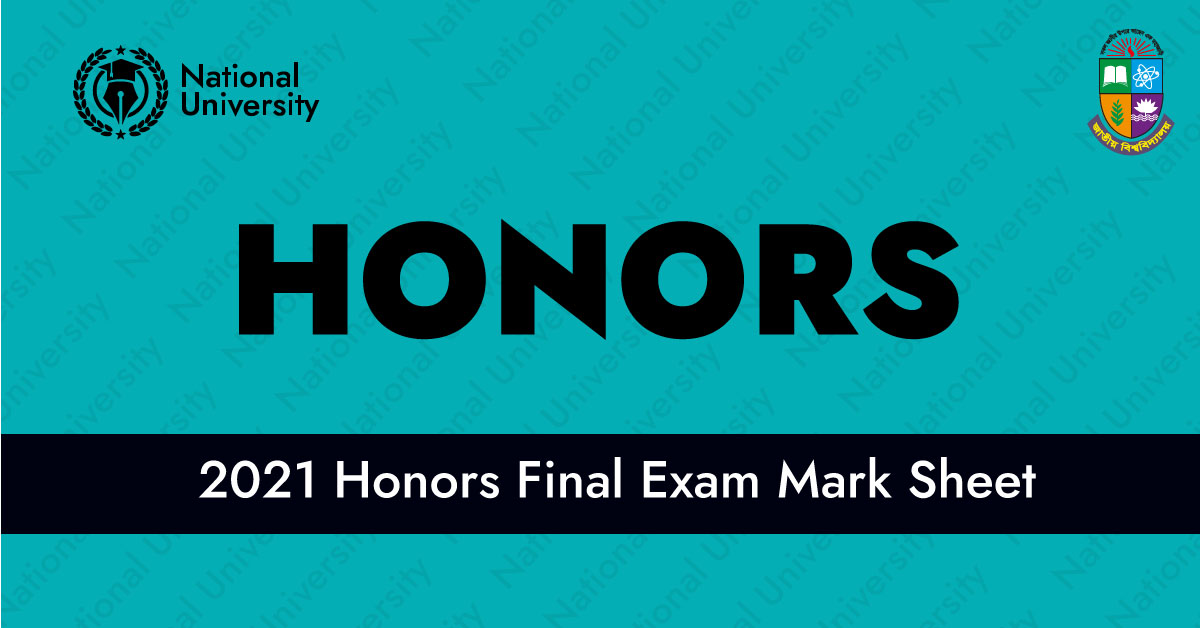 2021 Honors Final Exam Mark Sheet Distribution Circular