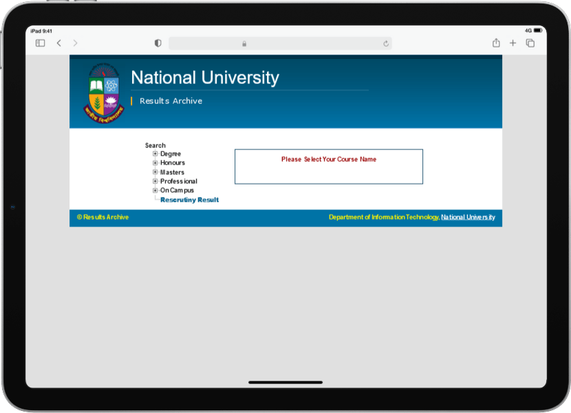NU Result